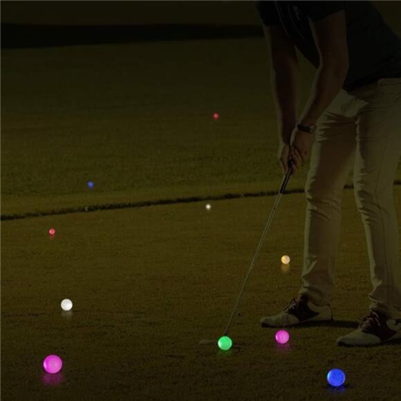 Glow in The Dark Golf Balls Light up Led Golf Balls Night Golf Gift Sets - Picture 5 of 7